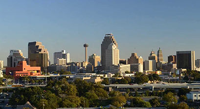 Austin skyline. Apartment locators